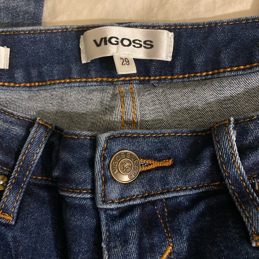 Vigoss Blue Skinny Jeans with Stretch - Picture 6 of 7